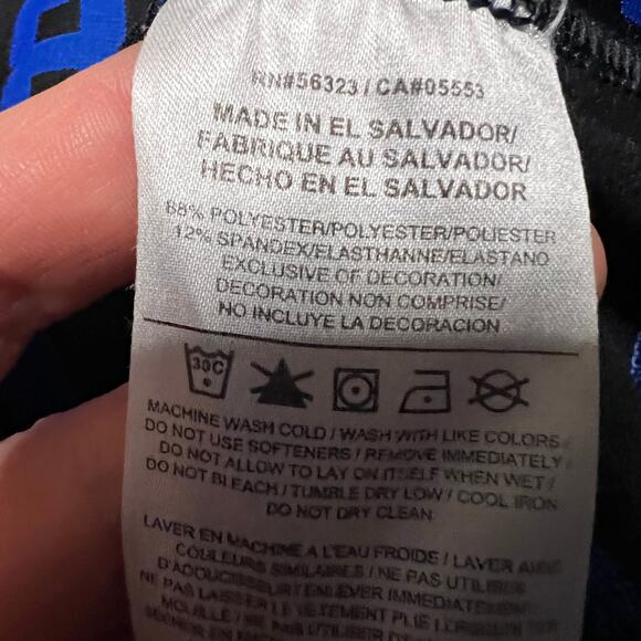 Nike Pro Combat Pants Mens Medium Black Blue Athletic Leggings Performance - Picture 7 of 9